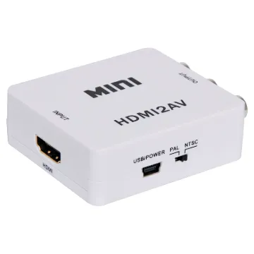A compact down scaler box designed to convert HDMI to a stereo composite signal for integration into analogue signal installations. Ideal for using new source equipment with older televisions or distributed AV systems. NTSC/PAL selection.