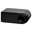 This compact projector offers excellent LED picture quality with 800x480p resolution for screens up to 4m (170”) wide!