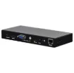 Ideal for use in educational or boardroom environments, this handy converter box provides connection for devices with VGA/3.5mm audio, USB-C, Mini DisplayPort and HDMI connections and outputs to a HDMI equipped projector or display.