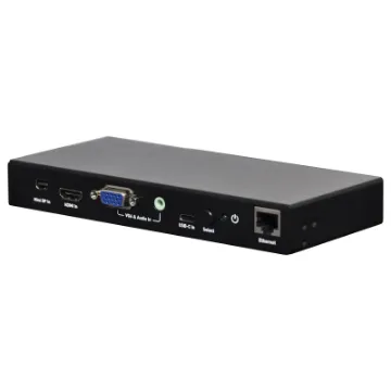 Ideal for use in educational or boardroom environments, this handy converter box provides connection for devices with VGA/3.5mm audio, USB-C, Mini DisplayPort and HDMI connections and outputs to a HDMI equipped projector or display.