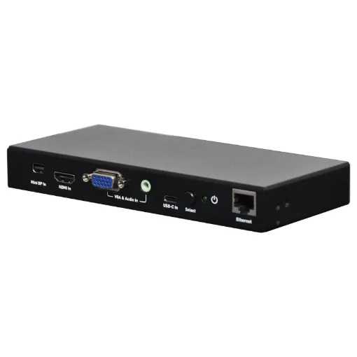Ideal for use in educational or boardroom environments, this handy converter box provides connection for devices with VGA/3.5mm audio, USB-C, Mini DisplayPort and HDMI connections and outputs to a HDMI equipped projector or display.