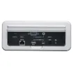 Ideal for use in educational or boardroom environments, this handy converter table box provides connection for AV devices with VGA/3.5mm audio, USB-C, Mini DisplayPort and HDMI connections and outputs to a HDMI equipped projector or display.