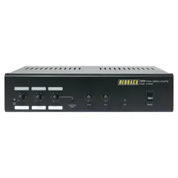 A staple of the Redback range since we first started, the 30W amplifier meets the requirements of small to medium public address installations.