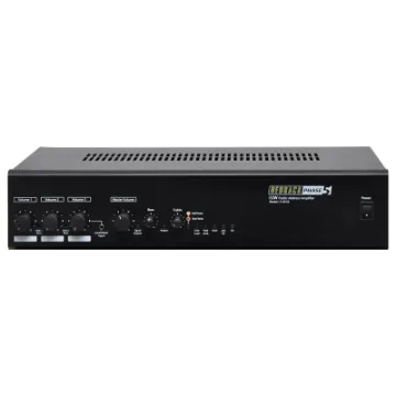 Designed to meet the requirements of medium sized professional public address installations, delivering an output power of 100W RMS respectively.