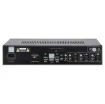 Designed to meet the requirements of medium sized professional public address installations, delivering an output power of 100W RMS respectively.