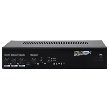 Designed to meet the requirements of medium sized professional public address installations, delivering an output power of 100W RMS respectively.