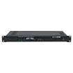 This compact 30W 1RU rack mount amplifiers is suitable for both stand alone PA system use, or as zone amplifiers in larger systems requiring local inputs. Operates on 240V ac or 24V dc for battery backup operation.