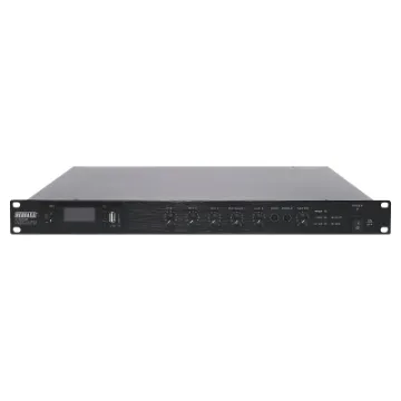 These compact Class-D design amplifiers offer multi source mixing plus USB/SD card/FM tuner audio playback and Bluetooth streaming functionality.