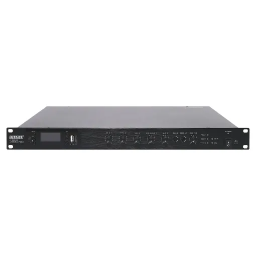 These compact Class-D design amplifiers offer multi source mixing plus USB/SD card/FM tuner audio playback and Bluetooth streaming functionality.