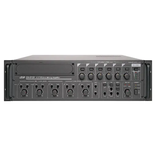 Housed in a heavy duty 3RU rack mount cabinet, these mixer amplifiers include a host of features and are ideally suited for schools, offices, medical suites, office/factory units etc.