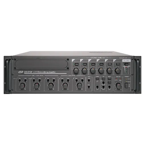 Housed in a heavy duty 3RU rack mount cabinet, these mixer amplifiers include a host of features and are ideally suited for schools, offices, medical suites, office/factory units etc.