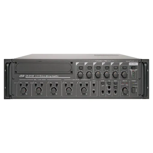 Housed in a heavy duty 3RU rack mount cabinet, these mixer amplifiers include a host of features and are ideally suited for schools, offices, medical suites, office/factory units etc.