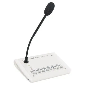 The optional A 4352 control PCB and A 4353 paging console allows remote paging to the 120, 240 and 480W JDM public address amplifiers.