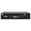 This 125 Watt 3 channel mixer amplifier is specifically designed for applications requiring up to three microphone inputs, without compromising output power and overall performance. The amplifier feature three inputs which can be configured for either microphone or line level operation.