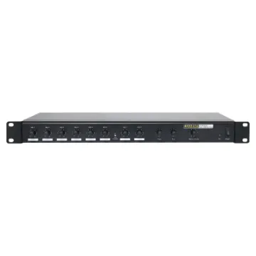 This 8 channel mixer incorporates a variety of practical features ensuring suitability for a wide scope of PA and sound reinforcement applications.