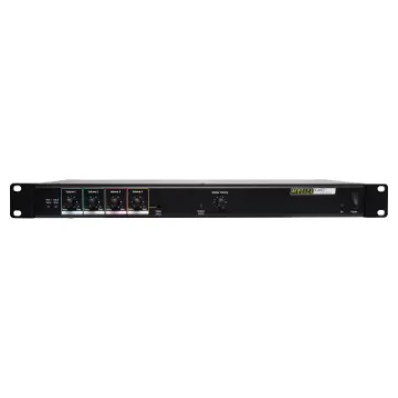 Works as a stand alone audio processor with four mic/line inputs for microphone and music sources. When the FIB operates it triggers these contacts, rending the local PA/BGM system inoperative so the main emergency evacuation system has precedence. 