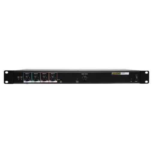 Works as a stand alone audio processor with four mic/line inputs for microphone and music sources. When the FIB operates it triggers these contacts, rending the local PA/BGM system inoperative so the main emergency evacuation system has precedence. 