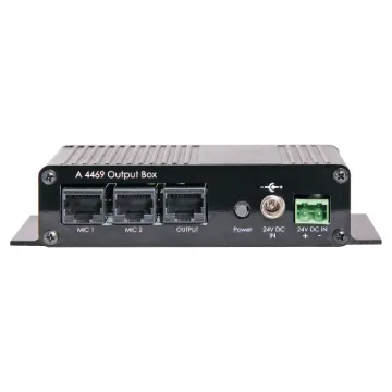 The A4469 zone relay unit may be installed remotely and has been designed to switch either low level inputs or amplifier outputs and interfaces the A4660 paging console with existing PA systems.