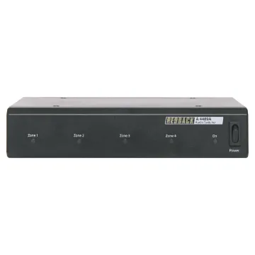 The A4489A zone relay unit may be installed remotely and has been designed to switch either low level inputs or amplifier outputs and interfaces the A4660 paging console with existing PA systems. Suits for line level or 100V line zone switching.
