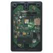 The A4496 wall plate allows remote selection of the A4480B zone input audio source and volume level (1 plate required per zone).