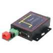 This serial to ethernet converter allows you to easily send serial RS232/422/485 over ethernet for controlling equipment over longer distances than traditional serial cables.