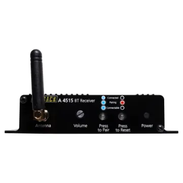This commercial grade BT 5.0 receiver offers the ability to interface Bluetooth audio devices into public address systems.
