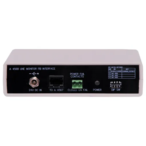 Designed to interface the A4567 Line monitoring unit with a fire indicator board. The addition of the A4568 enables you to monitor the status of each individual zone.