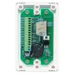 Designed to operate on 12 to 30VDC. This six input wall plate will sound a buzzer and
illuminate a specific LED when an input is activated/triggered by a closing contact. A
Cancel button allows the buzzer to be switched off whilst the LED indicator rema