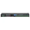 This unit is a very versatile cost effective public address/background music control system which provides audio to up to 16 zones. Backgound music which can be selected to play through any zone is muted when general paging occurs or when an evacuation input overrides the system.