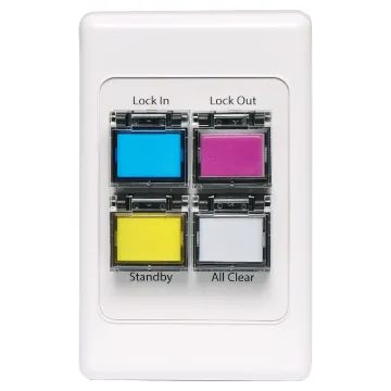 The remote wall plates provide the same functionality as the buttons on the front of the A4595A.