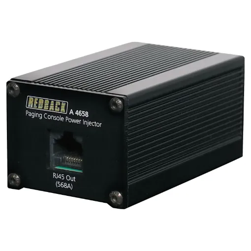 Designed to provide external power injection to the new A 4660 Redback Paging Console.