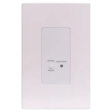 This system provides a remote Bluetooth wallplate allowing you to stream audio wirelessly from your devices in one room whilst your audio equipment/amplifier is located in another.