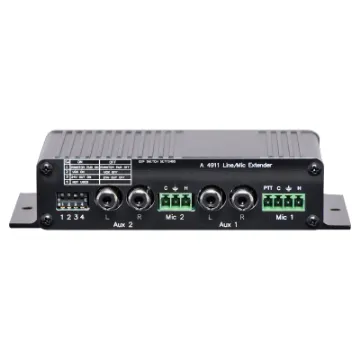 This compact 2 input mixer which accepts either a line level signal or balanced microphone signal for each input. The output signal is suitable for feeding an amplifier with either a line level input or balanced microphone input. Input one will vox mute i