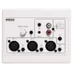 These local zone input wallplates allow for multiple mic/line inputs to be sent over UTP cabling back to a single UTP receiver for connection to a zone amplifier. This model also features bluetooth audio streaming for local zone playback of music.