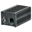 The Redback® A 4942 receives audio from compatible Redback® Cat5e/6 transmitters and converts the signal to a balanced XLR output. The output level is DIP switch selectable, and the ouput volume is screwdriver adjusted via the trimpot on the front of the unit.