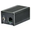The Redback A 4946 receives audio from compatible Redback Cat5e/6 transmitters, converts the signal to line level and outputs to RCA and 3.5mm connectors.