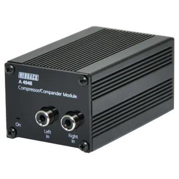 This compact module is designed to go inline with an audio input source like CD/Blu-Ray etc to the input of a mixer or amplifier. It maintains a constant level to the mixer/amp regardless of the amplitude of the input signal.