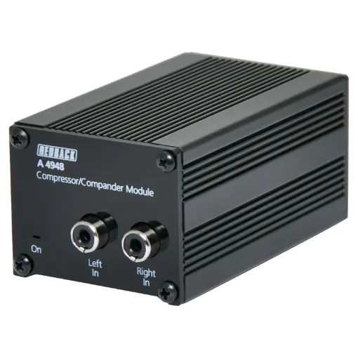 This compact module is designed to go inline with an audio input source like CD/Blu-Ray etc to the input of a mixer or amplifier. It maintains a constant level to the mixer/amp regardless of the amplitude of the input signal.