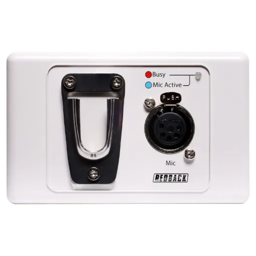 Designed for systems that use a large number of Redback C0325/6 mics such as supermarkets and hardware stores. This design is very unique in that it allows you to install unlimited PTT mics on a single circuit, but only allow one mic at a time to operate.