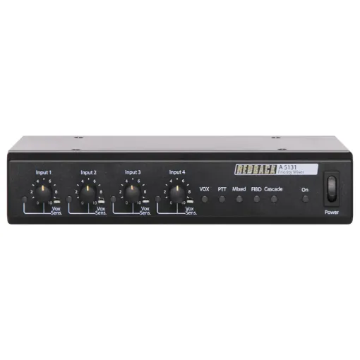 This four channel mixer features 4 balanced mic inputs and 3 line inputs. Input 1 is a dedicated balanced mic input whilst inputs 2 - 4 can accept either balanced mic or line level.