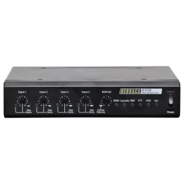Designed with small supermarkets in mind. We've designed the hub to cater for industry standard supermarket 5 pin XLR microphones which connects to a local wallplate (A 5138) over a Cat5/6 cable.