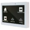 This universal 7" touchscreen wallplate is the perfect control system for commercial and domestic automation. Its stylish low profile design lends itself to installation in new modern homes, classrooms, lecture theatres or corporate boardrooms.