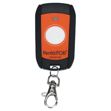 The Waterproof PentaFOB® works in conjunction with our standard PentaFOB® remotes and PCR series of
receivers. It uses frequency hopping spread spectrum (FHSS).