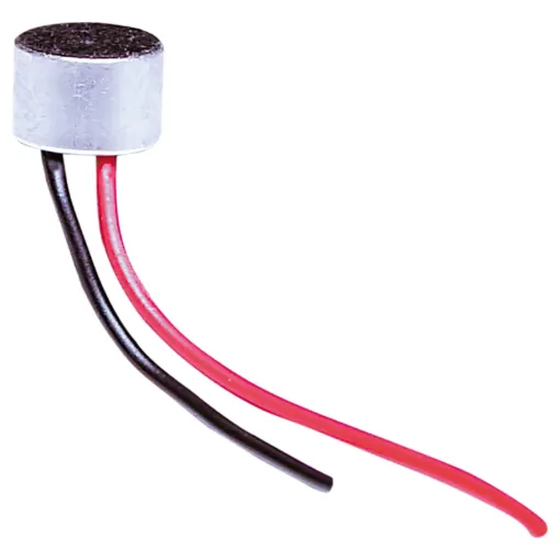 Electret mic insert for replacing broken units or building into audio equipment.