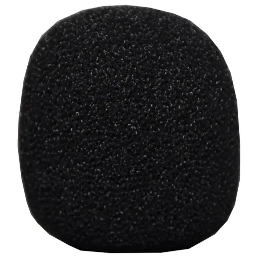 Used to negate breath noise and eliminate wind or breath "pop".
This windsock is designed specifically to suit our lapel microphone and is sold as both a spare part and as a generic unit.