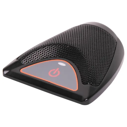 This boundary microphone is designed to be surface mounted and is fitted with a high sensitivity electret insert. The sturdy diecast case and steel grille offers robust protection, while the rubber base plate minimises vibration pickup. A front panel on/o