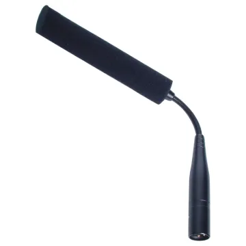 This shotgun mic is designed to plug directly into a desk mount XLR socket. The line + gradient pattern provides an extremely tight unidirectional pickup and high rejection of back & side signals. It features a section of flexible gooseneck for angle adju