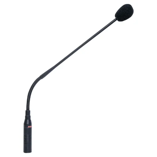 This elegant gooseneck microphone features smooth, brilliant sound with excellent ambient noise control and feedback rejection. It is ideal for installations requiring the use of a high performance non-obtrusive microphone. The slimline design of this mic
