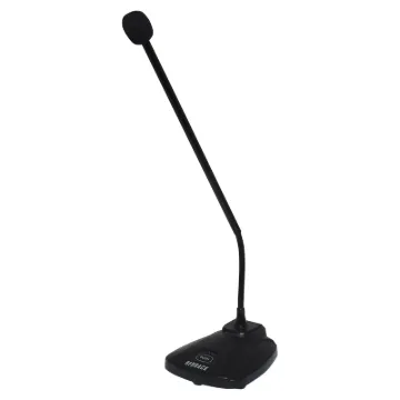 An elegant, stylish, slimline unobtrusive desk-mount paging microphone equipped with a 3 pin balanced XLR lead. Features switchable flat or rolloff response to eliminate low frequency pickup. May also be switched to operate as push to talk or push to lock