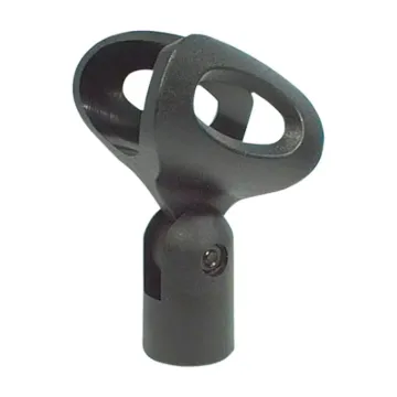 Designed to suit large radio mics. Uses standard 5/8&quot thread to enable direct fitting to most mic stands and goosenecks. Features flexible plastic to allow the accommodation of a variety of microphone sizes.